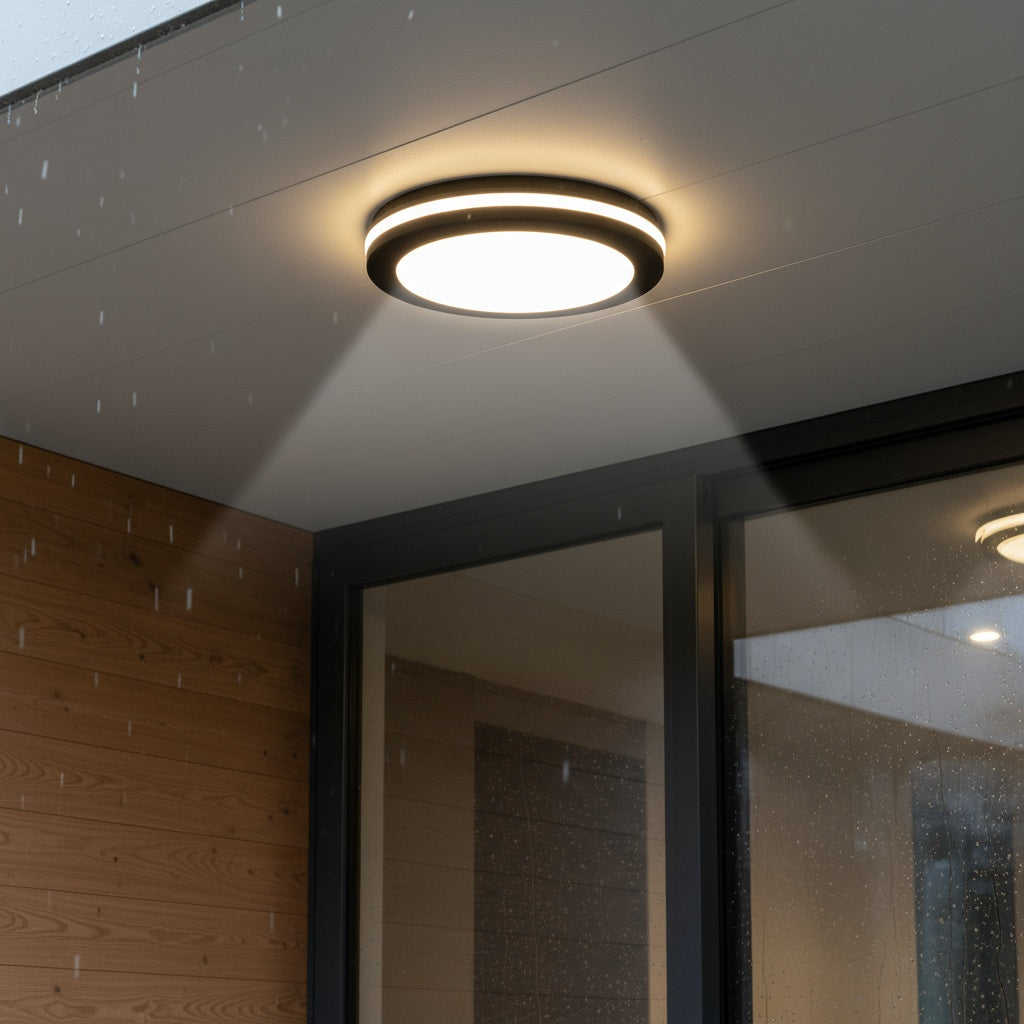 Aplica LED 40W Rotunda Miraq Neagra Exterior