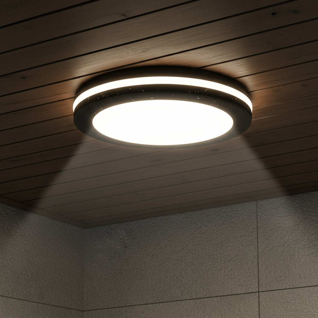 Aplica LED 40W Rotunda Miraq Neagra Exterior Lighting Fixtures