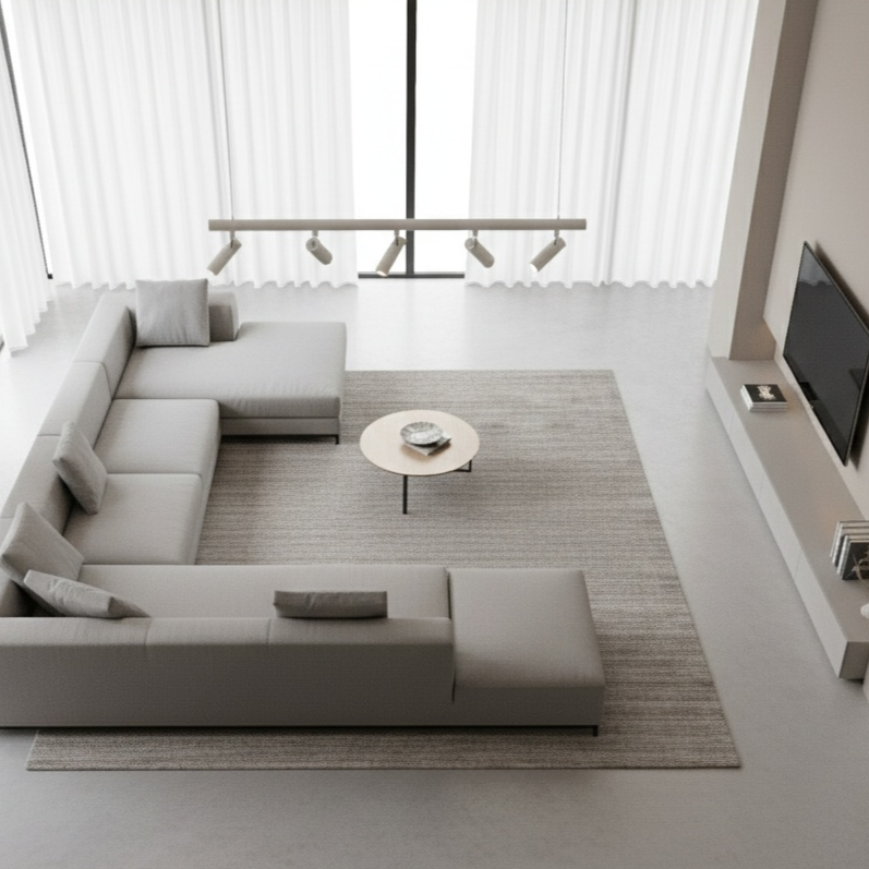 Lustra LED Suspendata cu 5 Spoturi Reglabile JERICO White