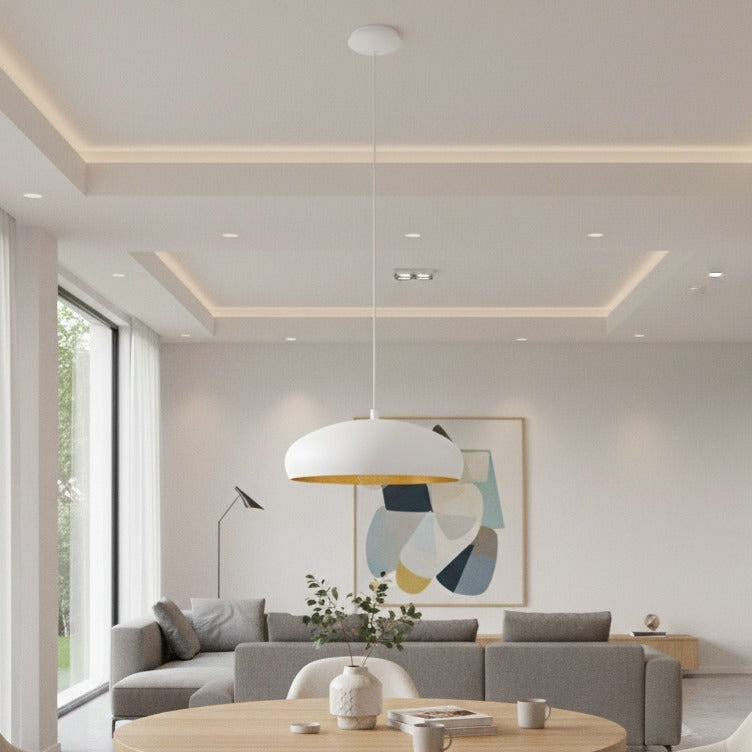 Pendul Vintage MOGANO 1 White & Gold 110CM Eglo