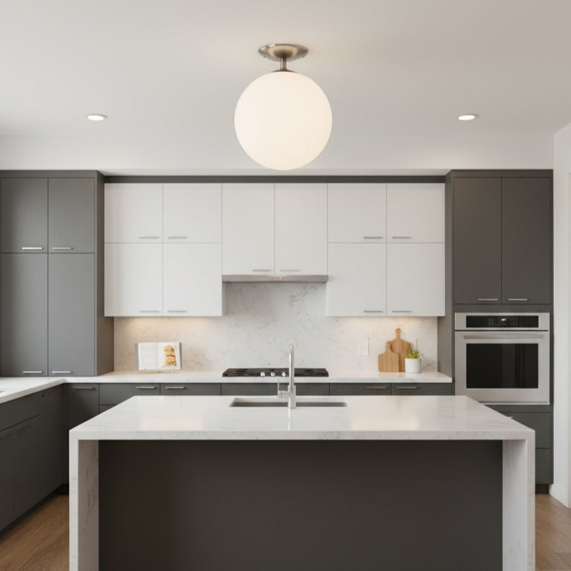 Lustra RONDO Abajur Mat White & Silver Eglo