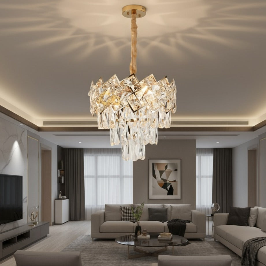 Candelabru Cristal MALLI Gold ⌀30CM