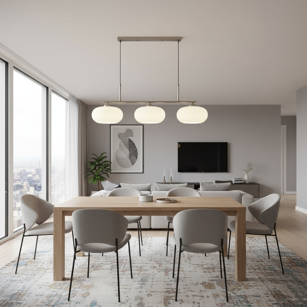 Lustra MALA Silver Abajur MAT 3XE27