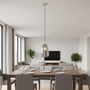 Pendul ALOBRASE Silver & Black 1xE27 Eglo Ø20CM