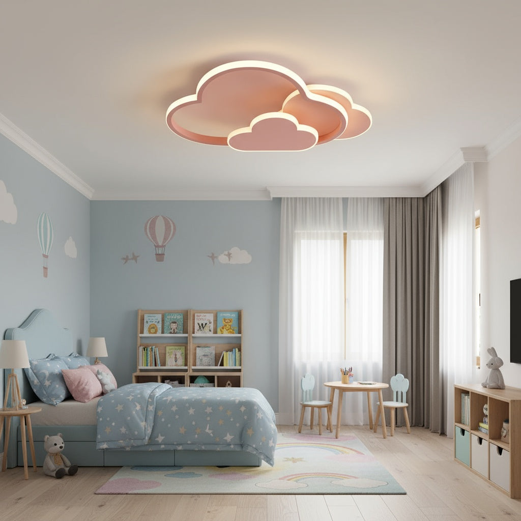 Lustra LED 86W NORISOR Pink Telecomanda Echivalent 400W