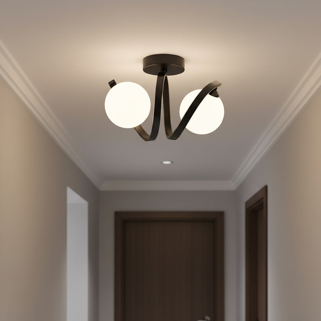 Lustra Abajur LINO 2xE27 Black