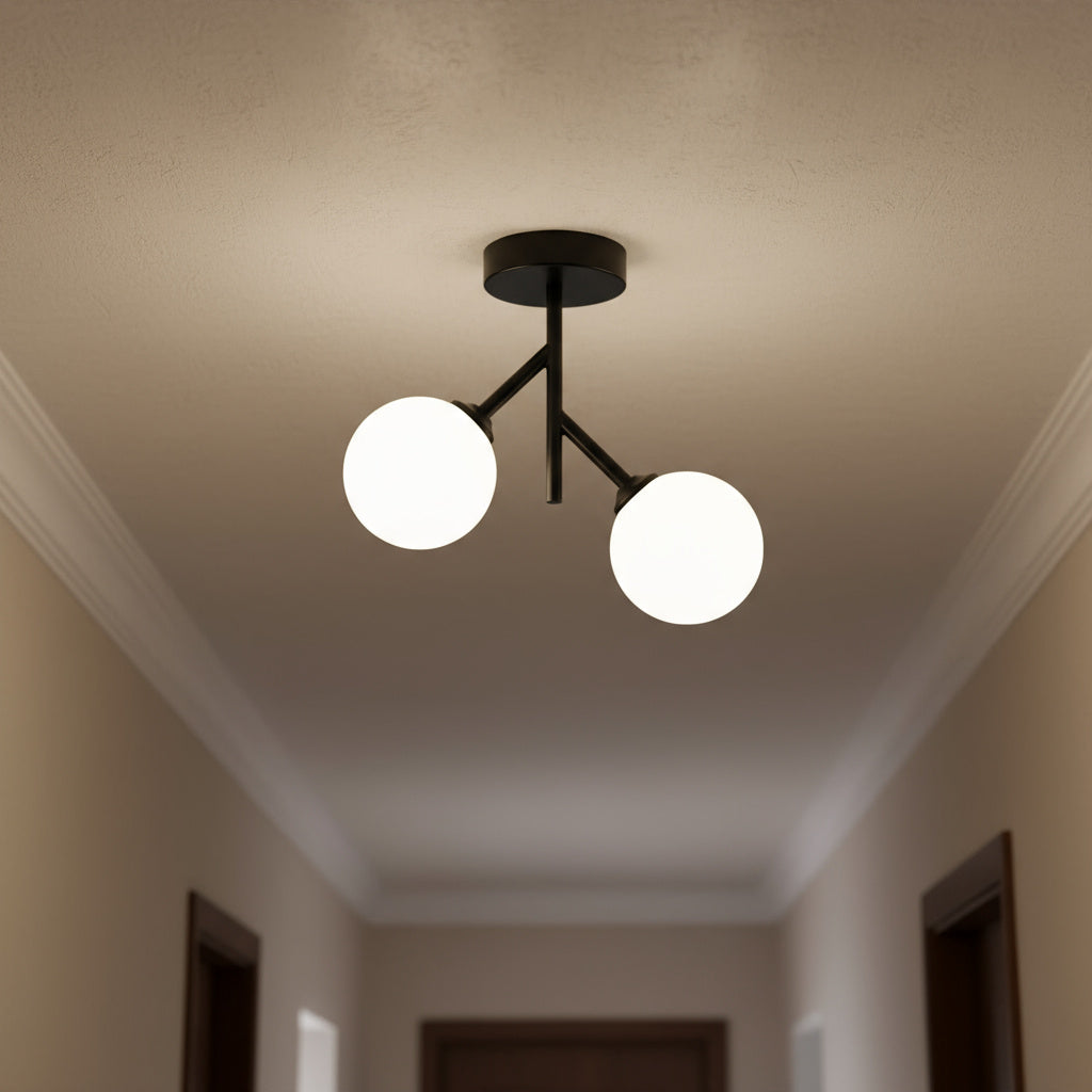 Lustra Abajur TIAN 2xE27 Black