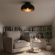 Lustra MOGANO 2 Black & Gold Eglo 28CM