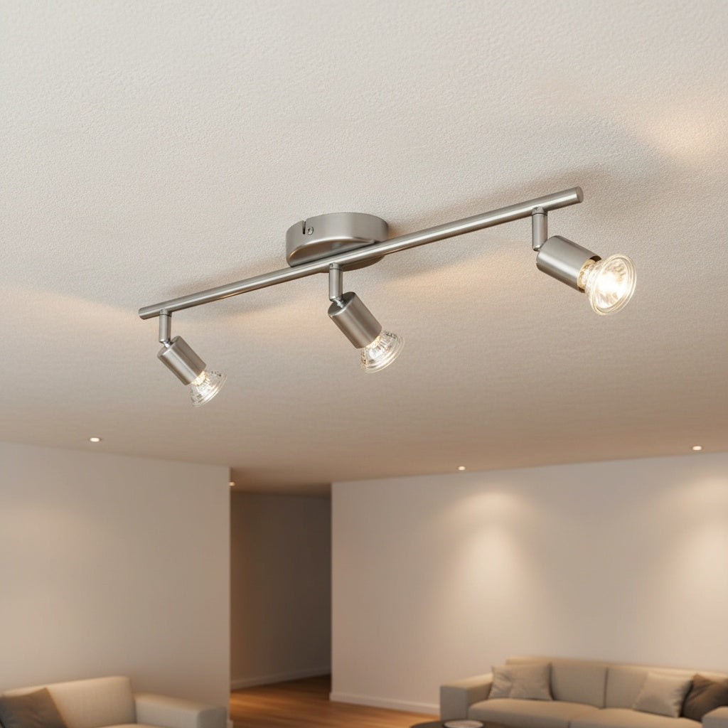 Lustra Cu 3 Spoturi Reglabile Silver BUZZ-LED 48.5CM