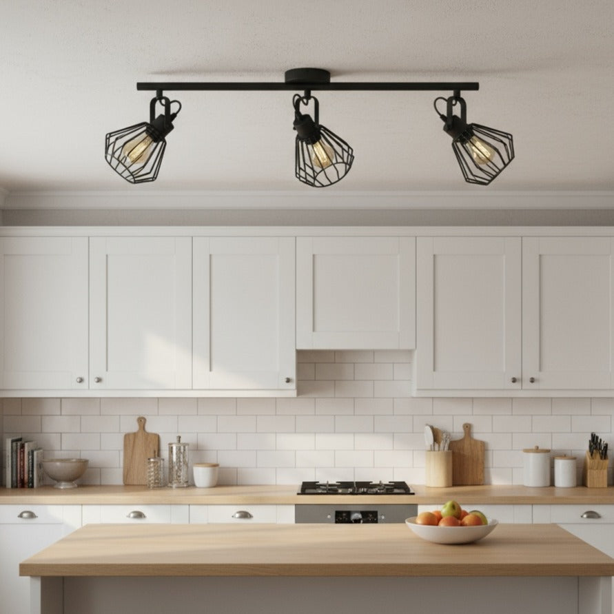 Lustra Vintage Cu 3 Spoturi Reglabile TABILLANO 78CM