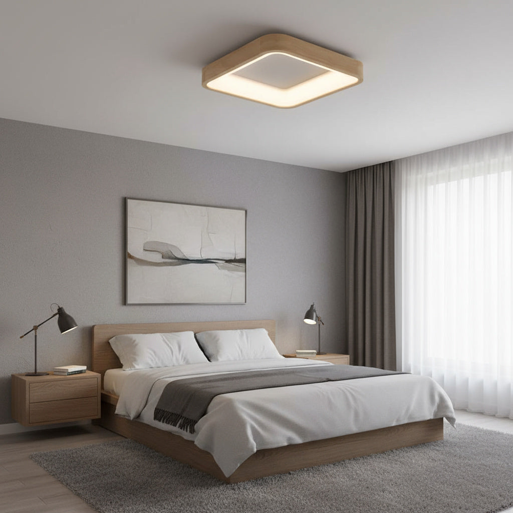 Lustra LED LENA Square Echivalent 400W Telecomanda