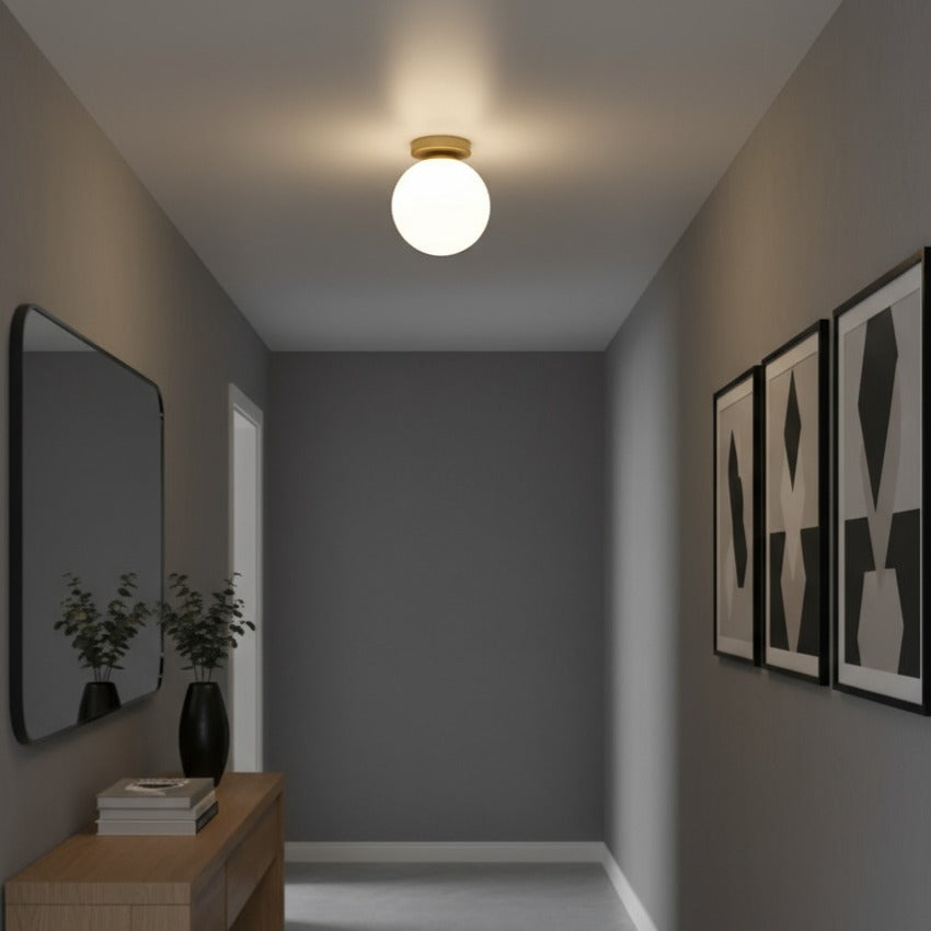 Lustra DRAL Gold Abajur Mat 1xE27