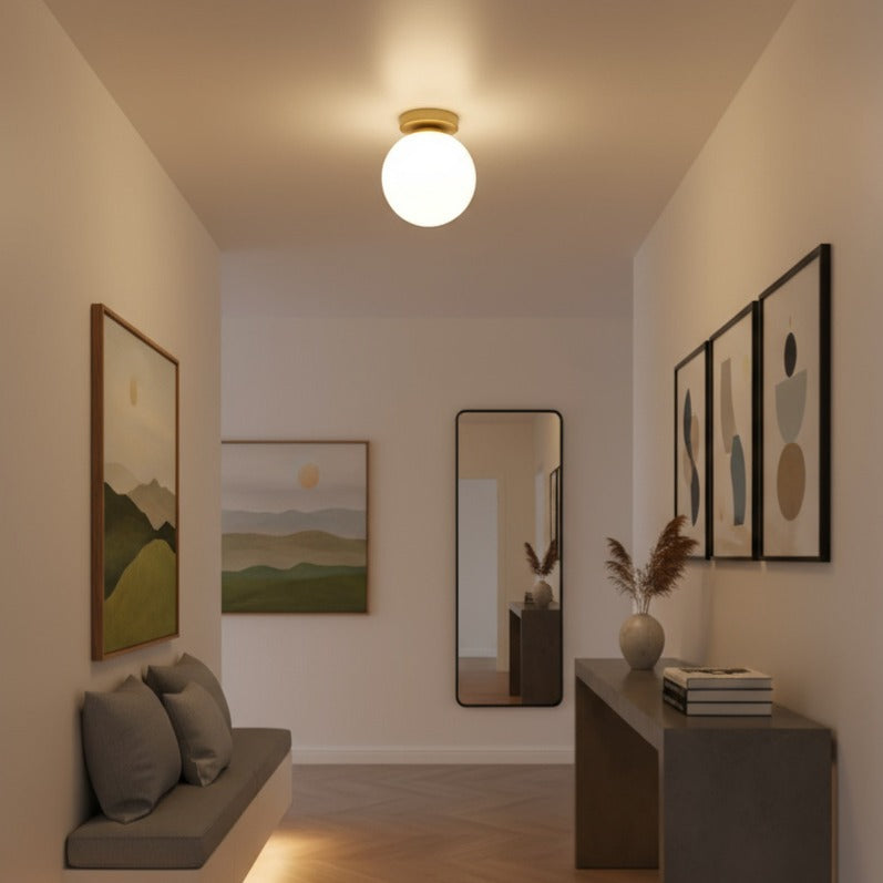 Lustra DRAL Gold Abajur Mat 1xE27