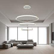 Lustra LED Suspendata ZENO White 3 Segmente Echivalent 400W Telecomanda