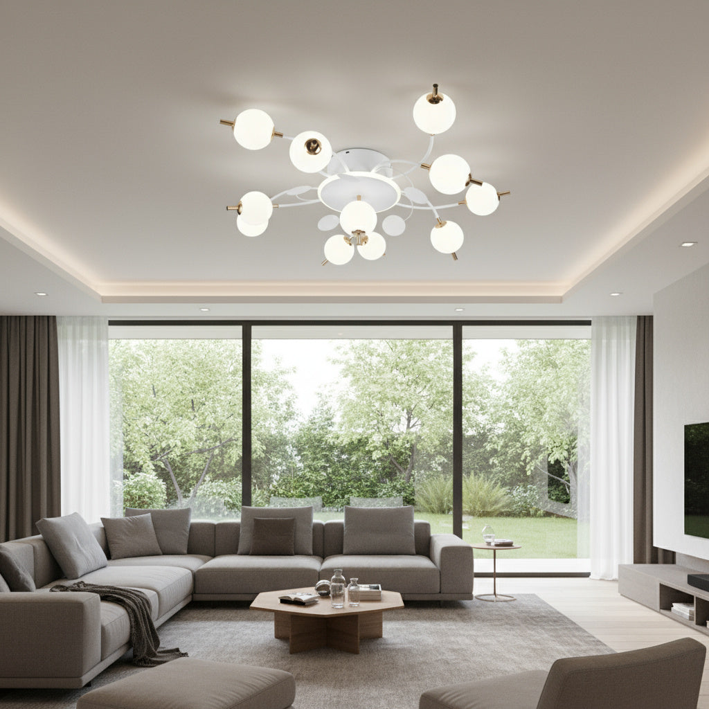 Lustra LED PROP 10+1 WHITE Echivalent 900W