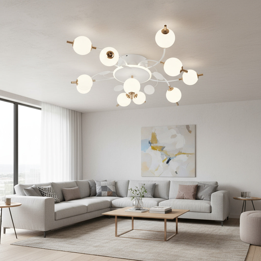 Lustra LED PROP 10+1 WHITE Echivalent 900W