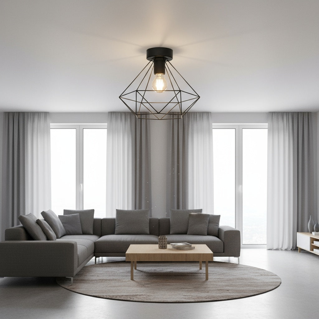 Lustra TARBES Black Ø32.5CM Eglo