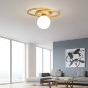 Lustra FIERA Gold Abajur Mat 1xE27