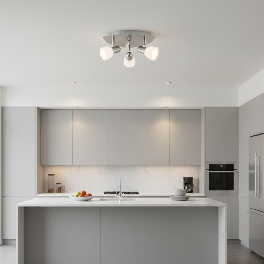 Lustra cu 3 Spoturi Reglabile ENEA Silver Eglo