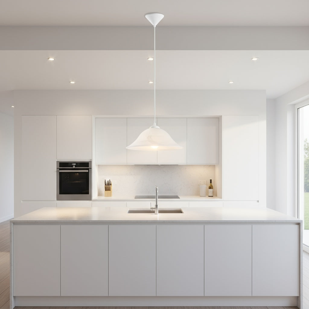 Pendul ALBANY White 1xE27 Eglo Ø35CM