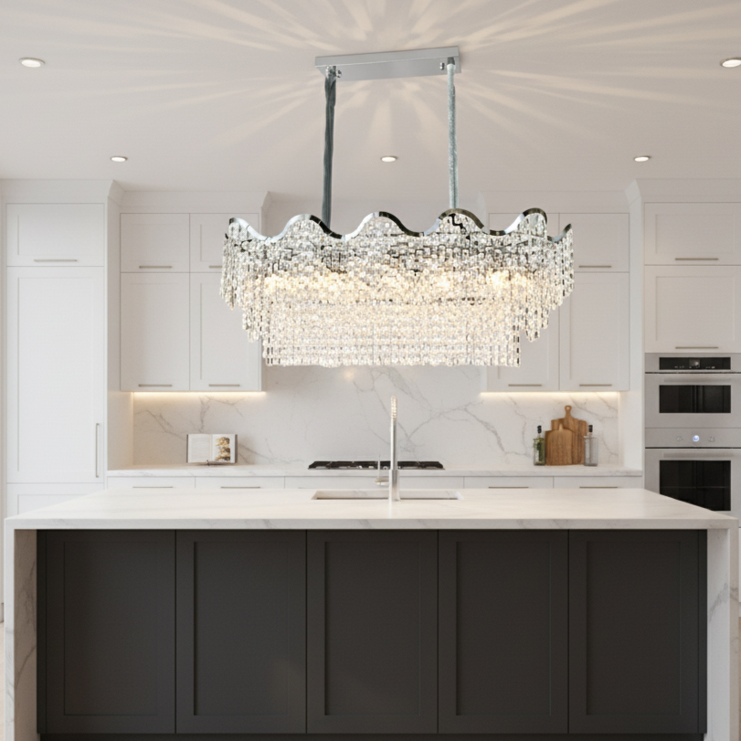 Candelabru Gigant VLORA Silver 110x42CM