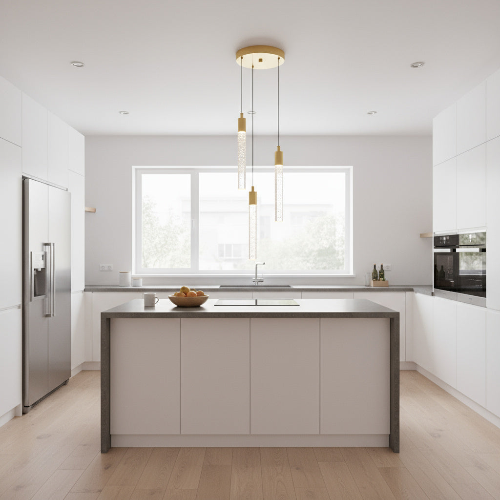 Lustra BUBBLE Glass Gold Echivalent 200W