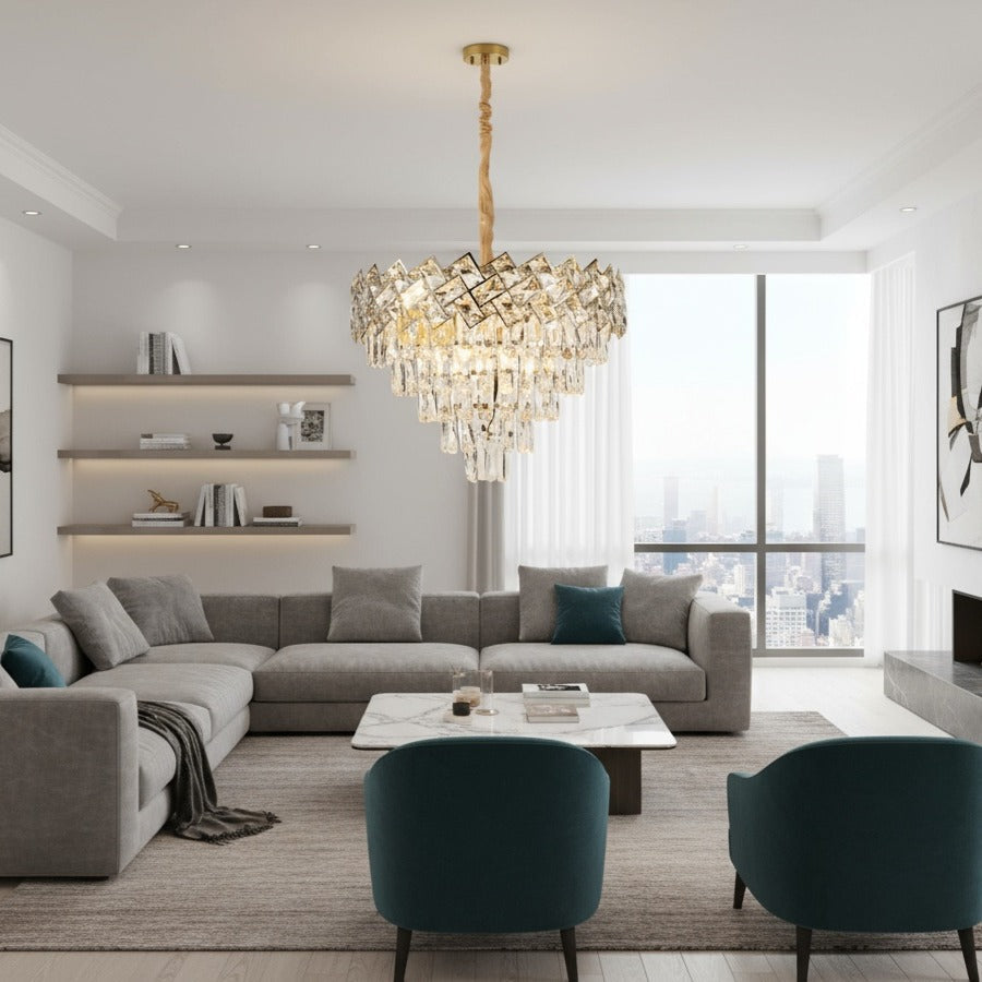 Candelabru Cristal MALLI Gold ⌀50CM