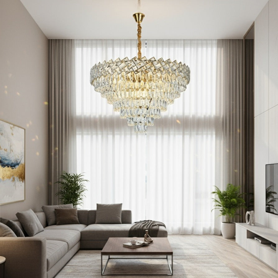 Candelabru Cristal MALLI Gold ⌀80CM