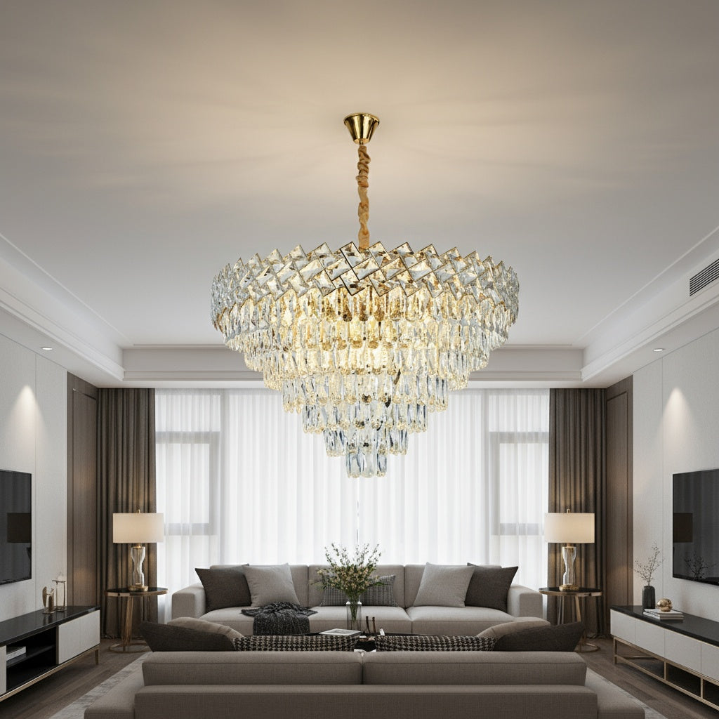 Candelabru Cristal MALLI Gold ⌀80CM