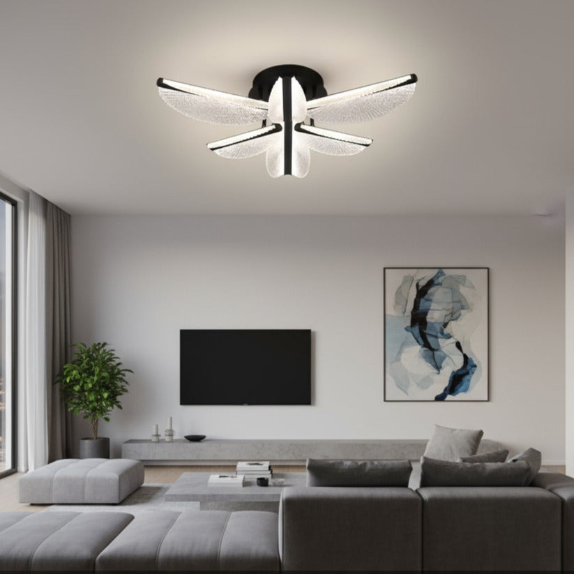 Lustra LED Maxi FOLLO Black Echivalent 550W Telecomanda