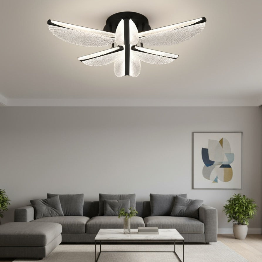 Lustra LED Maxi FOLLO Black Echivalent 550W Telecomanda