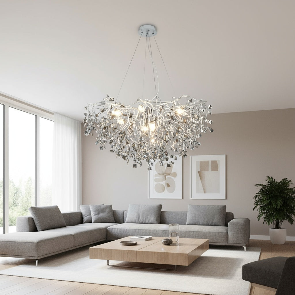 Candelabru Cristal LUXURY Silver SOFT 80cm