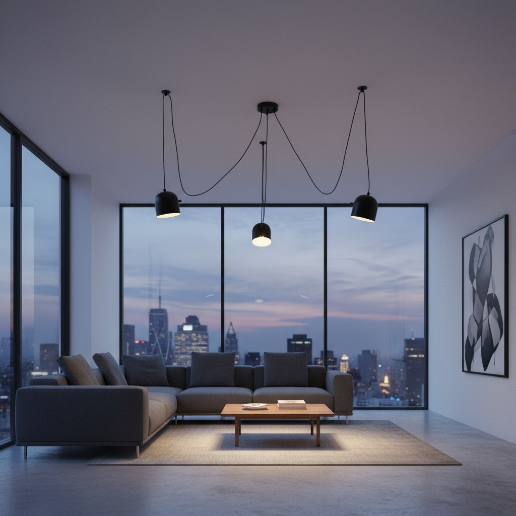 Lustra Moderna Custom Form Black Bowls 3xE27