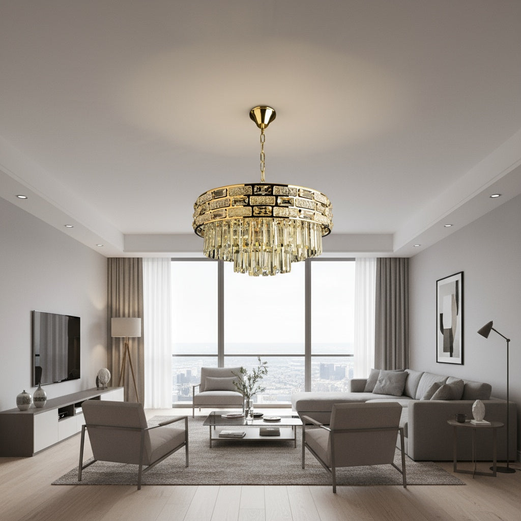 Candelabru Cristal BERA Gold ⌀50CM