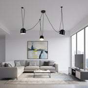 Lustra Moderna Custom Form Black Bowls 3xE27