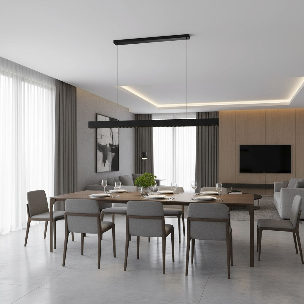 Lustra LED JIRA Suspendata Black Echivalent 250W