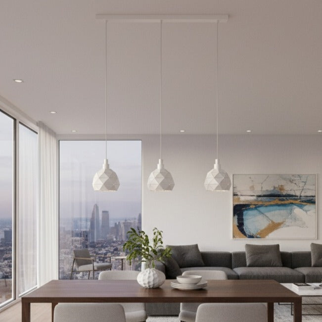 Lustra Suspendata ROCCAFORTE White 110CM