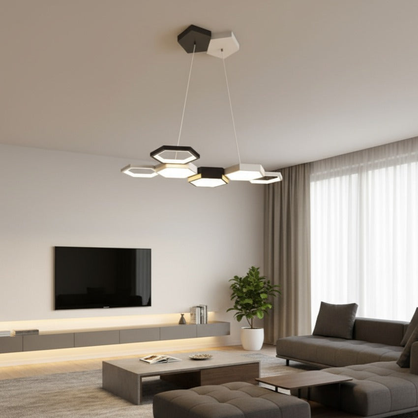 Lustra LED Black & White Echivalent 700W Telecomanda