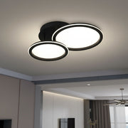 Lustra LED Polin 2 BLACK CIRCLE 300W Telecomanda