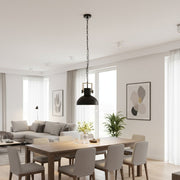 Pendul LUBENHAM Black & Wood 1xE27 Eglo