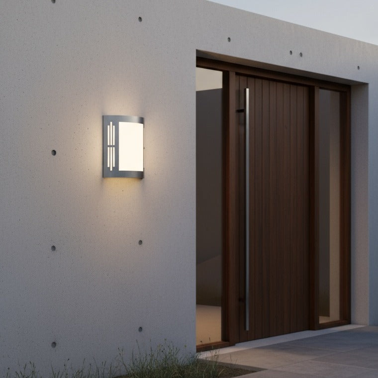 Aplica Exterior CITY Silver & White Eglo