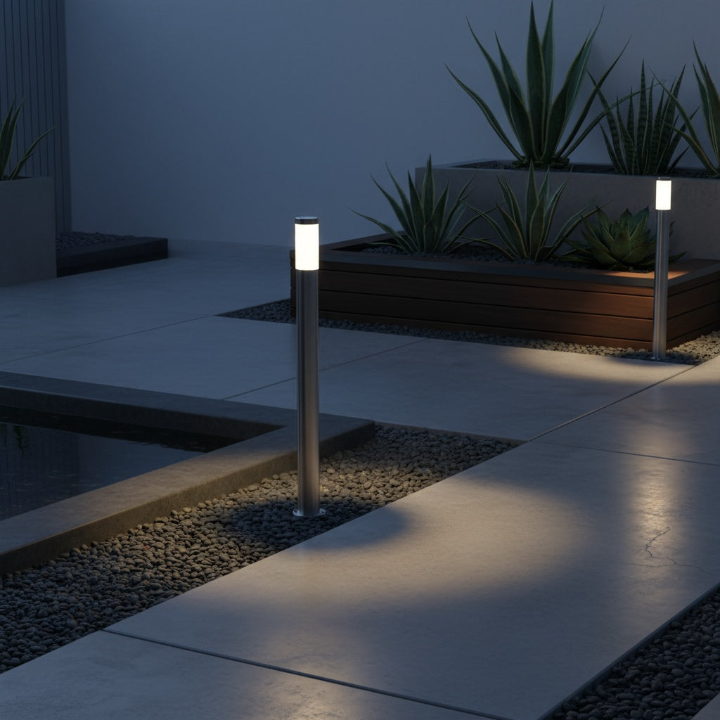 Stalp Ornamental De Gradina HELSINKI Silver 1xE27 Eglo