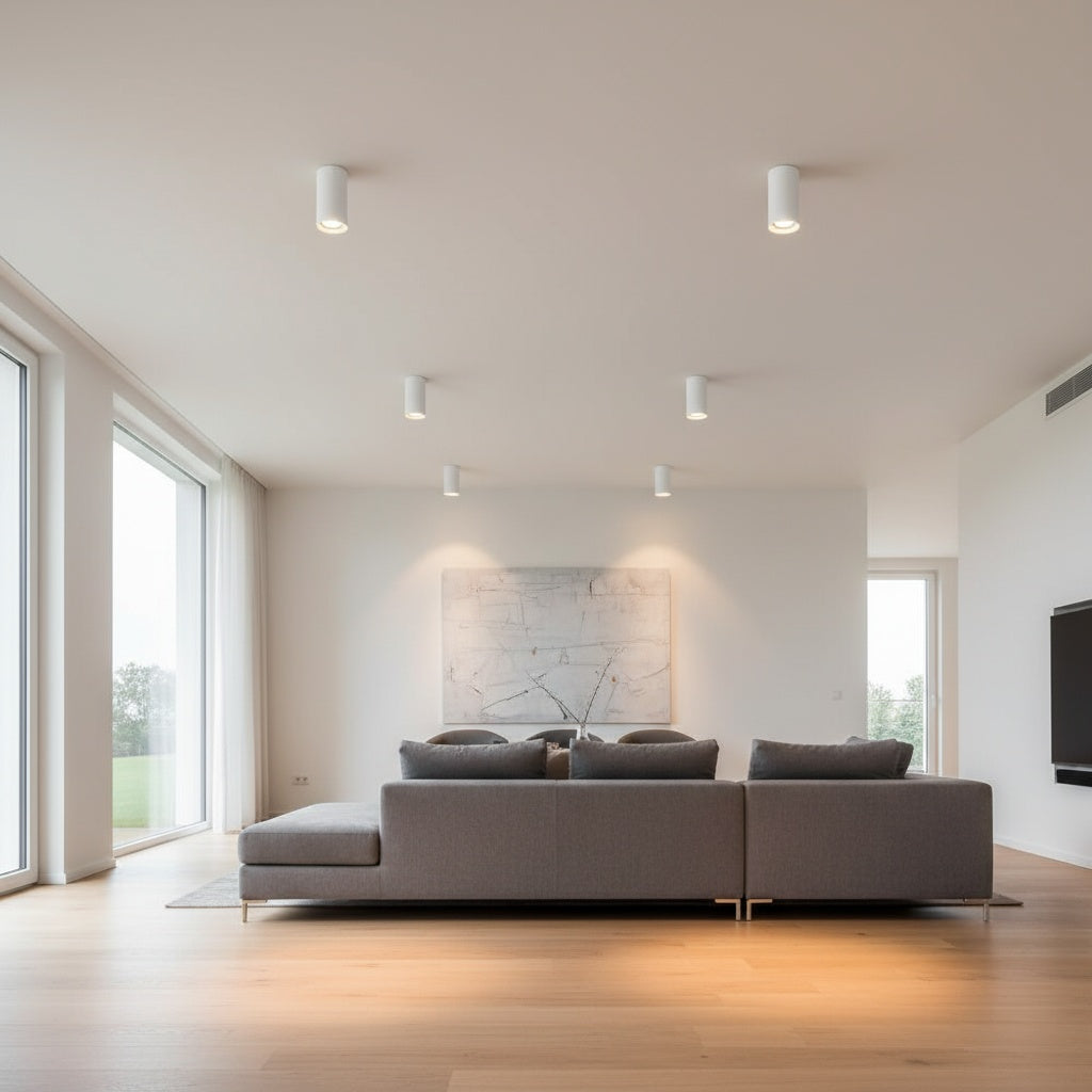 Spot Aplicat Rotund Alb Dulie GU10 Ø55x102mm