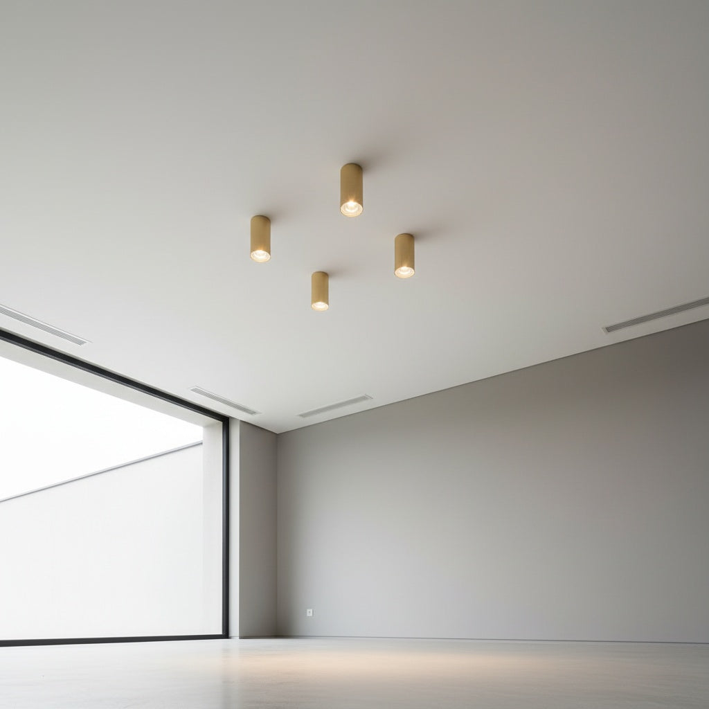 Spot Aplicat Rotund Auriu Dulie GU10 Ø55x102mm