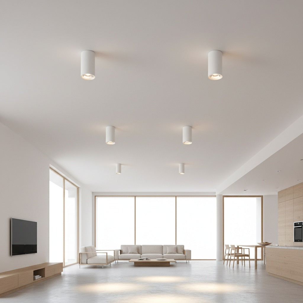 Spot Aplicat Rotund Alb Dulie GU10 Ø55x102mm