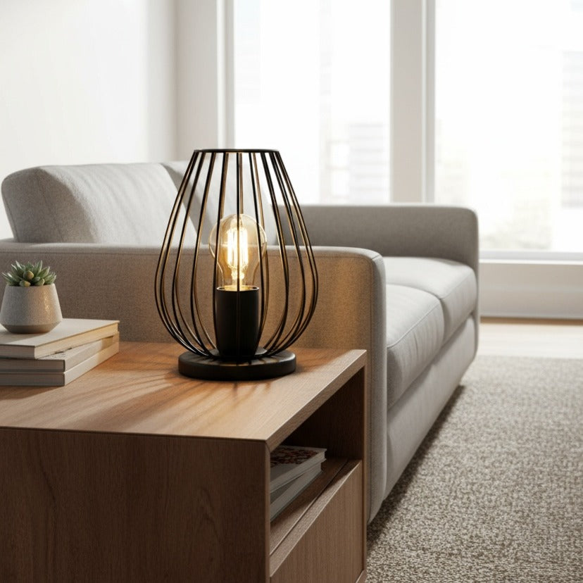 Veioza Decorativa NEWTOWN Black Ø16CM