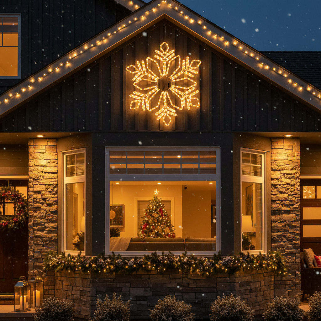 Fulg de Nea Decorativ LED Starfell 78cm IP44