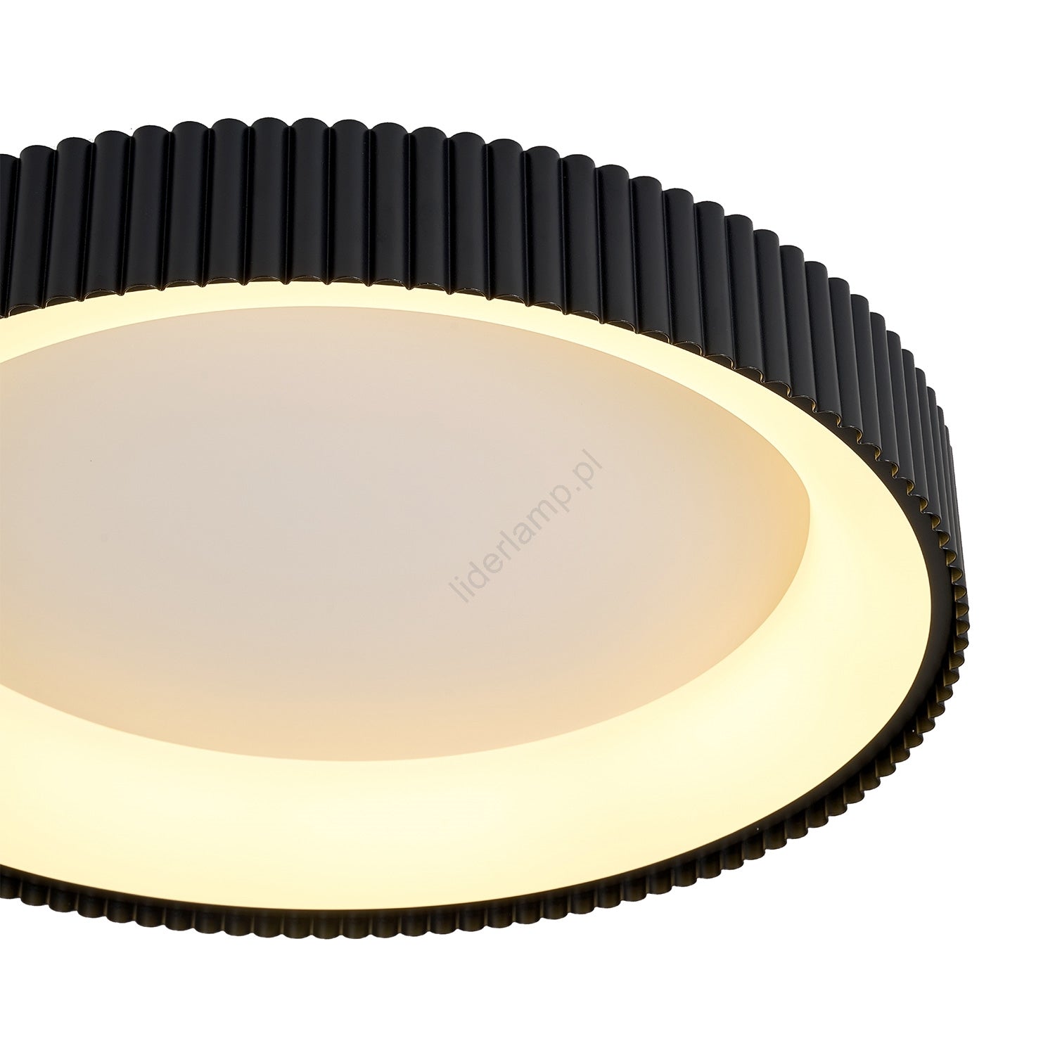 Lustra LED Aplicata PALLADIO Black Echivalent 700W Telecomanda