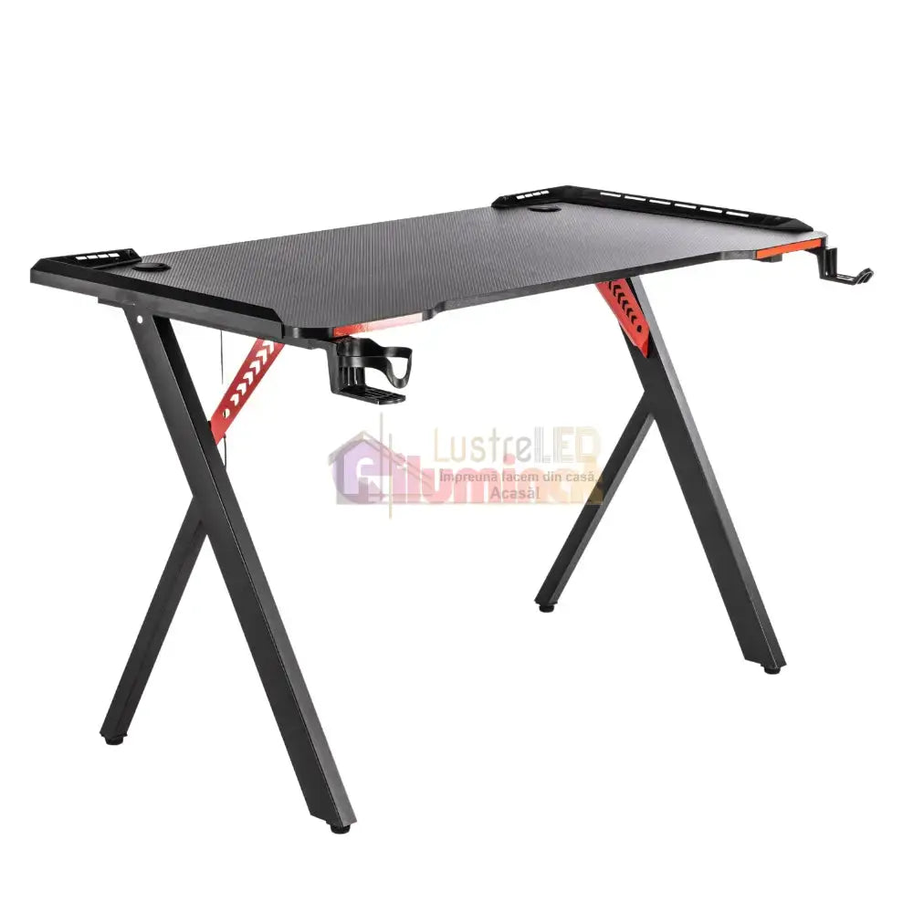 Birou De Gaming 504 Negru 120X60X73Cm Desks