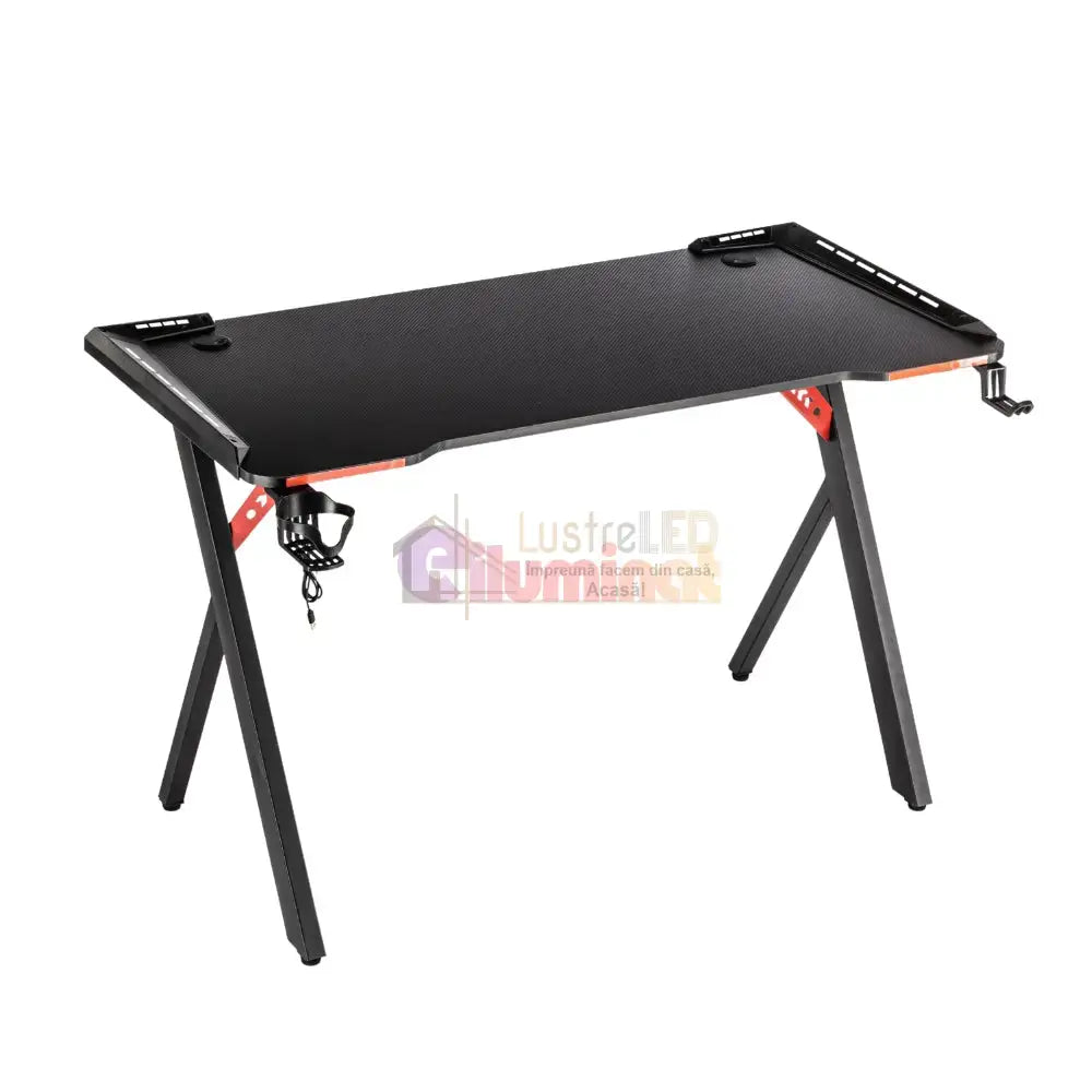Birou De Gaming 504 Negru 120X60X73Cm Desks